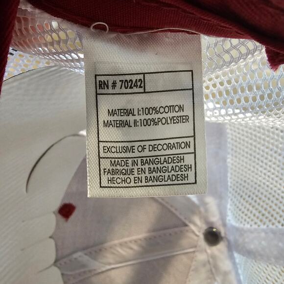 Oklahoma University Snapback Hat Cap Red Gray OU Boomer Sooners NCAA SEC Preppy - Picture 14 of 14